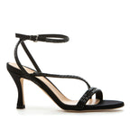 Cammie Satin Sequins Heel Sandal
