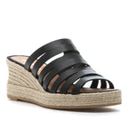 Carmen Leather Espadrille Slide