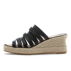 Carmen Leather Espadrille Slide