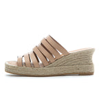 Carmen Leather Espadrille Slide