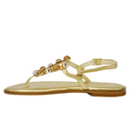 Cassie Stone Flat Thong Sandal