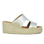 Christie Metallic Espadrille Wedge Slide