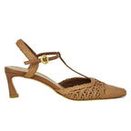 Cline Raffia TStrap Heel