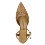 Cline Raffia TStrap Heel