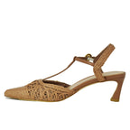 Cline Raffia TStrap Heel