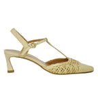 Cline Raffia TStrap Heel