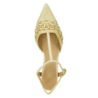 Cline Raffia TStrap Heel