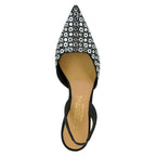 Cooper Satin Grommet Halter Heel