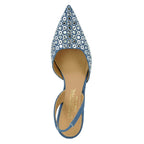 Cooper Denim Grommet Halter Heel