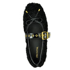 Cutie Fur Strap Ballet Flat