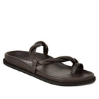 Emmie Leather Footbed Flat Sandal