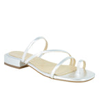 Fantastic Leather Flat Strippy Sandal