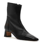 Flower Nappa Leather Heel Boot