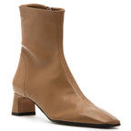 Flower Nappa Leather Heel Boot