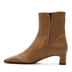 Flower Nappa Leather Heel Boot
