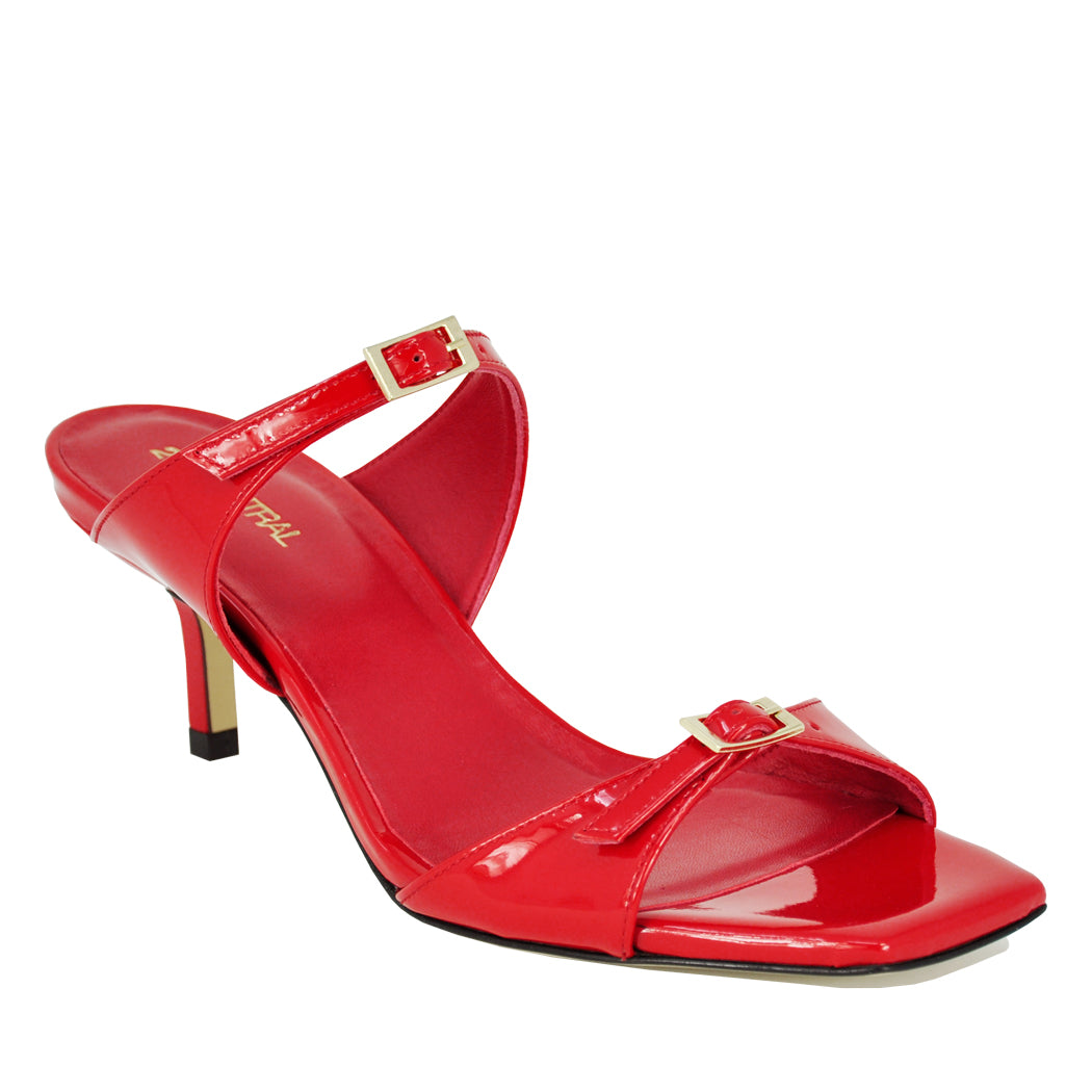 open lace back dress Gano Sandal Red Patent Leather Red 37.5 / 7.5