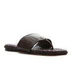 Ikenna Leather Woven Flat Thong