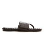 Ikenna Leather Woven Flat Thong