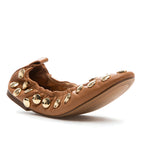 Issie Studded Leather Ballet