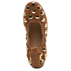 Issie Studded Leather Ballet