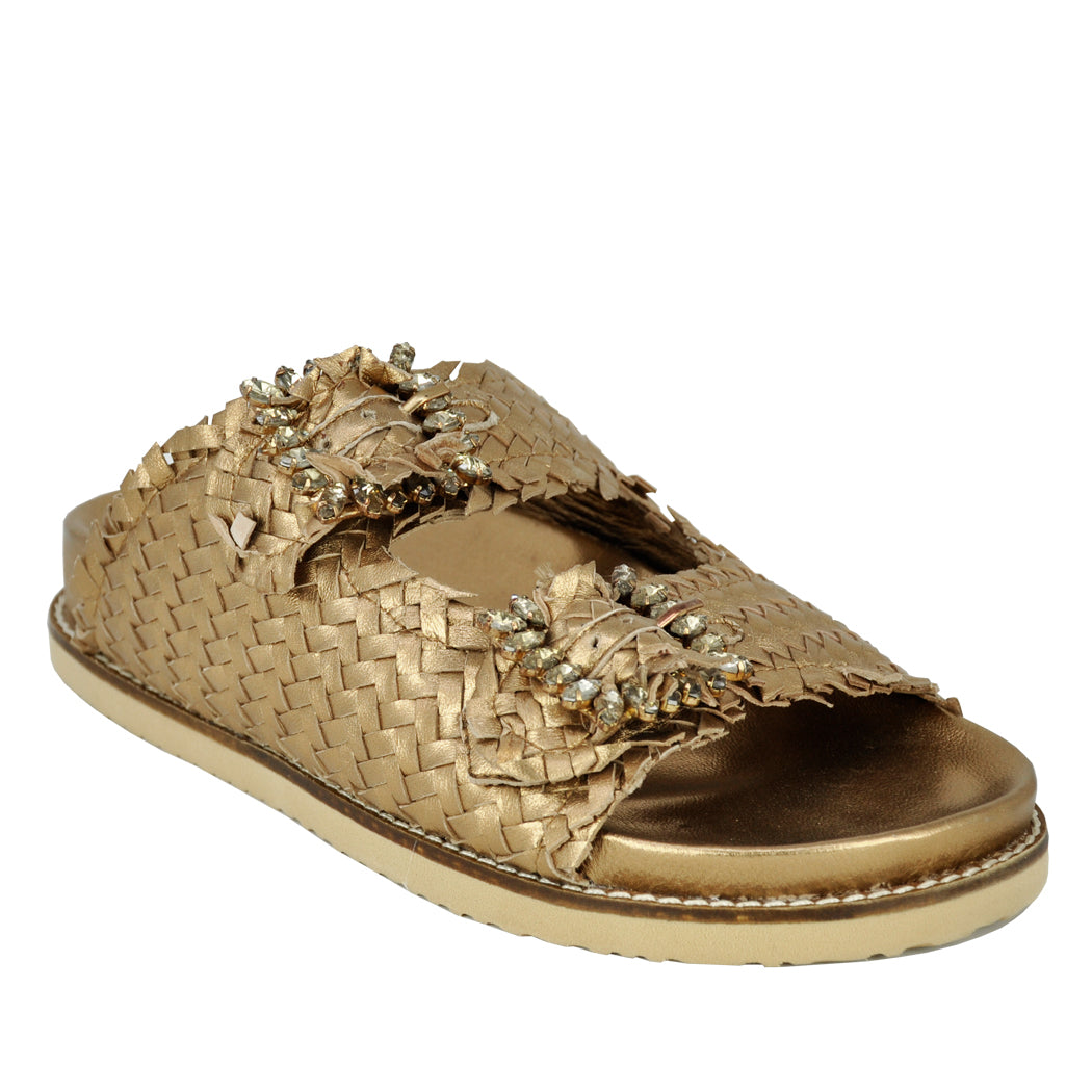 Ivy Woven Double Band Slide – Footnotes