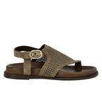 Izzy Suede Perforated Footbed Sandal