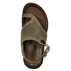 Izzy Suede Perforated Footbed Sandal