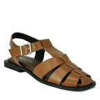 Khaleesi Leather Flat Sandal