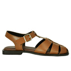 Khaleesi Leather Flat Sandal