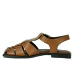 Khaleesi Leather Flat Sandal