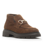 Lady-Fur Suede Fur Lug Bootie