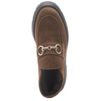 Lady-Fur Suede Fur Lug Bootie
