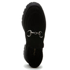 Lady Suede Flat Ornament Bootie