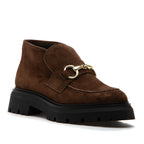 Lady Suede Flat Ornament Bootie