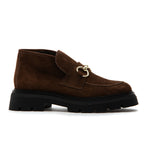 Lady Suede Flat Ornament Bootie