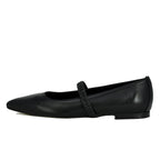 Lilah Leather Strap Pointy Flat