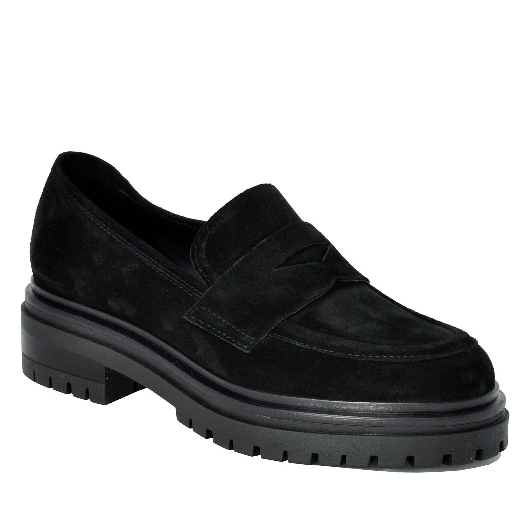 Lindor2 Suede Penny Lug Loafer
