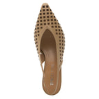 Mabel Perforated Leather Heel Slingback
