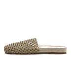 Maddy Woven Flat Espadrille Mule