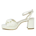 Malik Satin Platform Heel Sandal