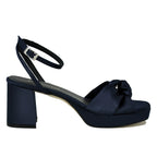 Malik Satin Platform Heel Sandal