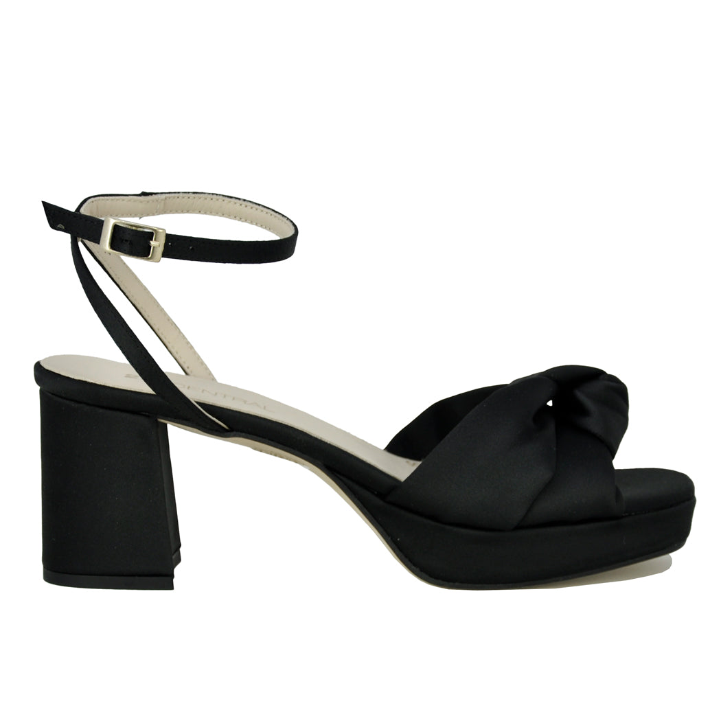 Malik Satin Platform Heel Sandal – Footnotes