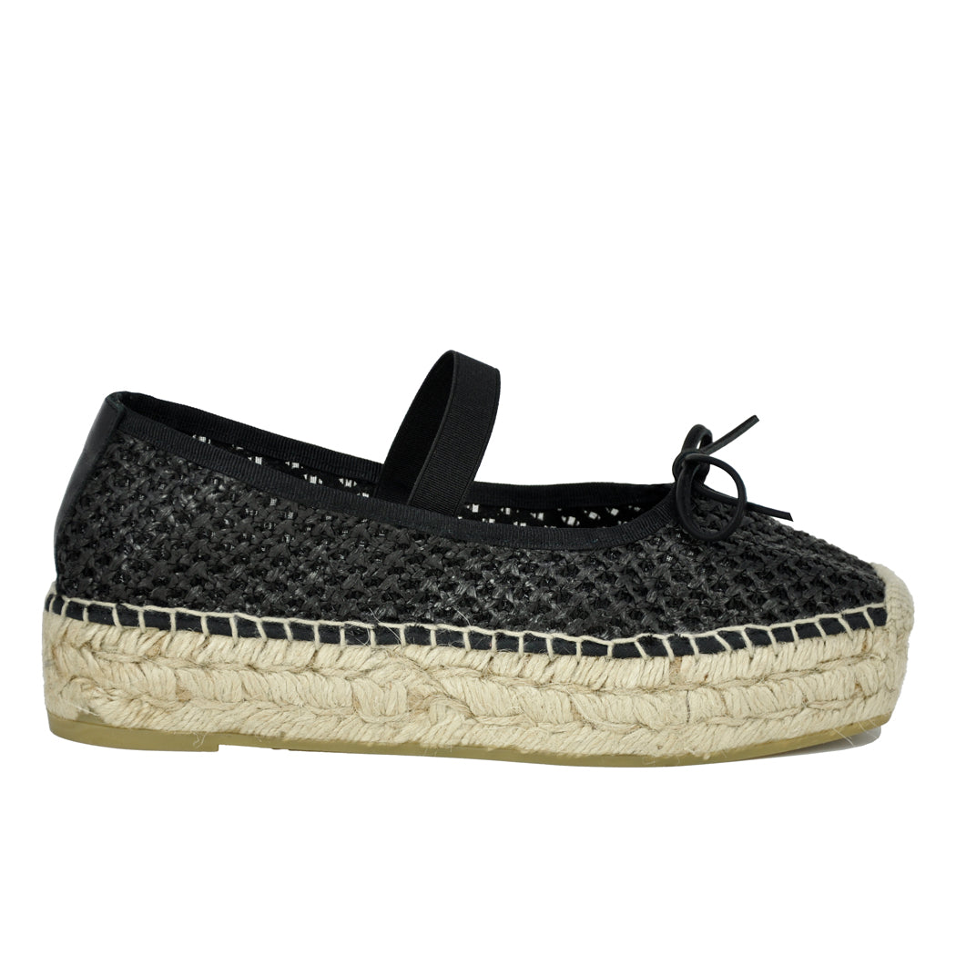 Manaea Woven Mesh Platform Espadrille