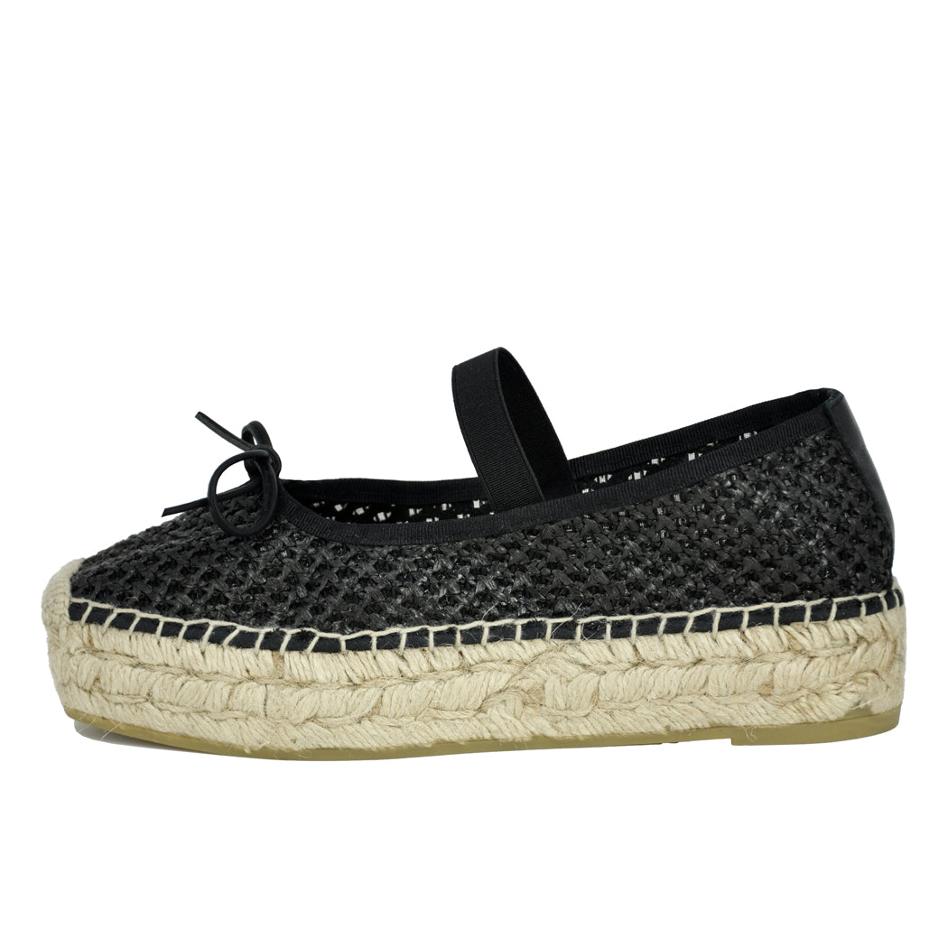 Manaea Woven Mesh Platform Espadrille