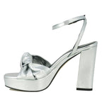 Miles Metallic Knot Platform Sandal