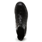 Nadia Leather Woven Platform Boot