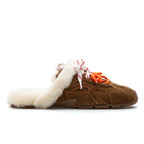 Noah Suede Tie Shearling Mule
