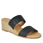 Paisley Stretch Raffia Espadrille Wedge