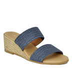 Paisley Stretch Raffia Espadrille Wedge