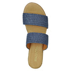 Paisley Stretch Raffia Espadrille Wedge